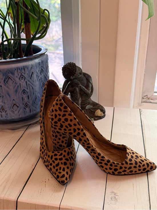 Rouge Helium Shoes - Rouge Helium | Leopard Print Pointed Toe Pumps, Brown/Black